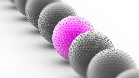 The Ball. Looping footage has 4K resolution. Prores 4444. 3D Illustration. Stock Footage 101072006