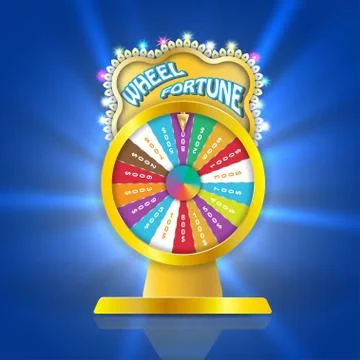 Ball of luck 3d object, fortune roulette in flat vector style Stock Illustration