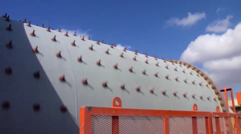 Ball mill in processing plant Stock Footage 48631484