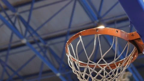 Ball Misses the Ring Stock Footage 111879637