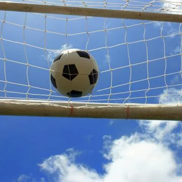 A ball on a net Foto stock