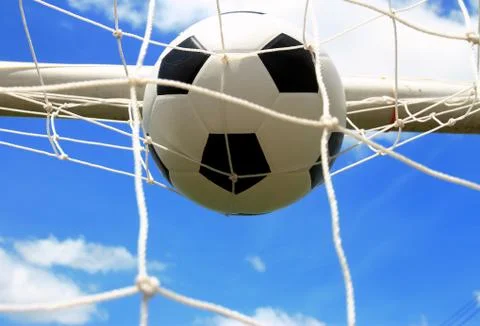 A ball on a net Stock Photos