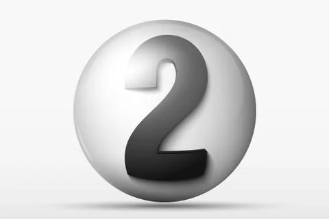 Ball with the number Stock Illustration