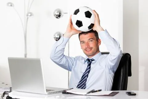 Ball in office Stock Photos