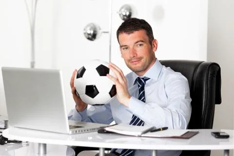 Ball in office Stock Photos