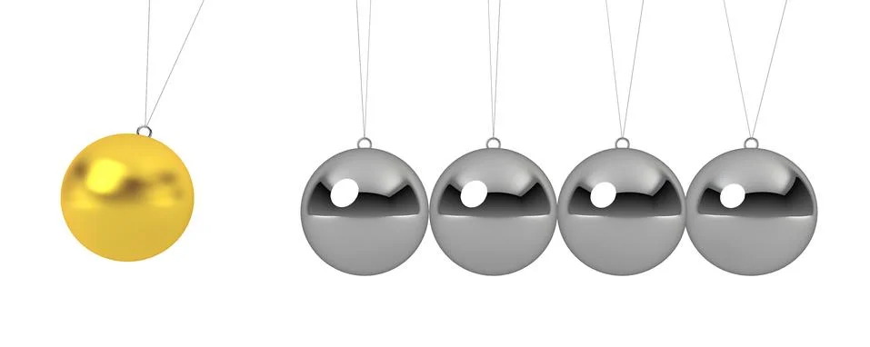 Ball pendulum Stock Illustration