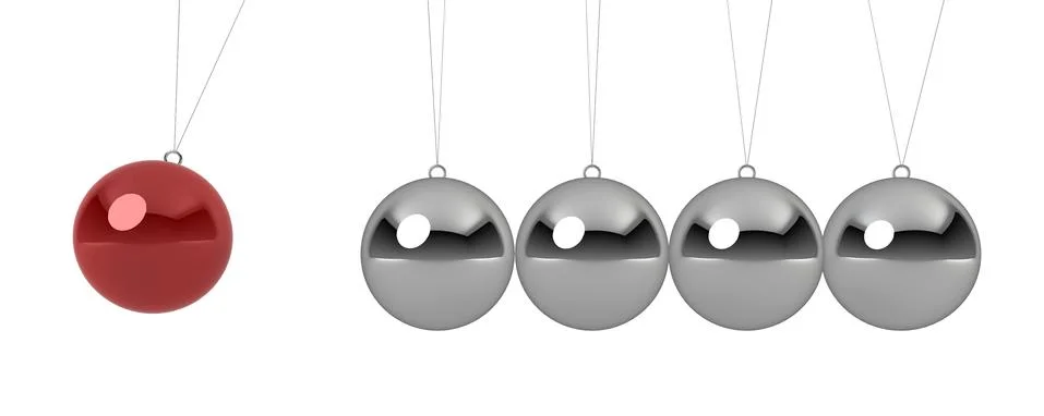 Ball pendulum Stock Illustration