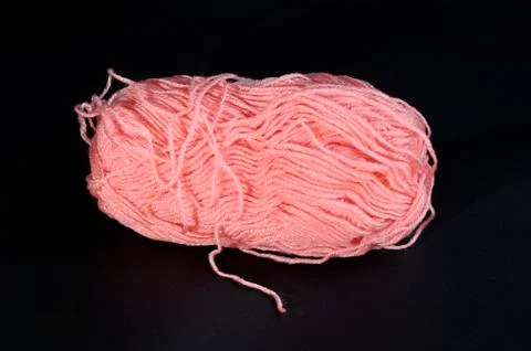 Ball of pink threads Stock Photos