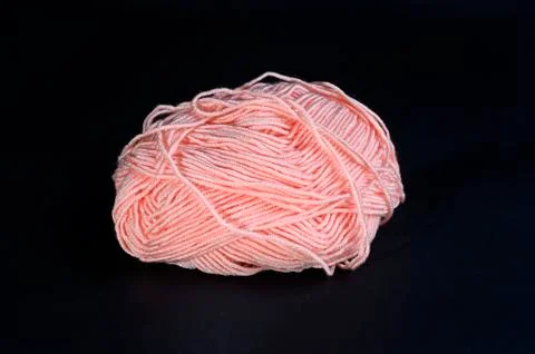 Ball of pink threads Stock Photos
