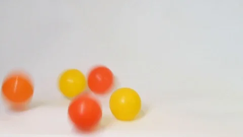 Ball-Pit Balls Falling Stock Footage 100691158