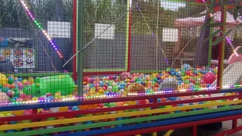 Ball pool Stock Footage 222454381