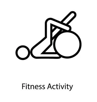 Ball Posture Exercise Stock Illustration