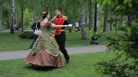 Ball Pushkin's era Vídeo Stock 25316457