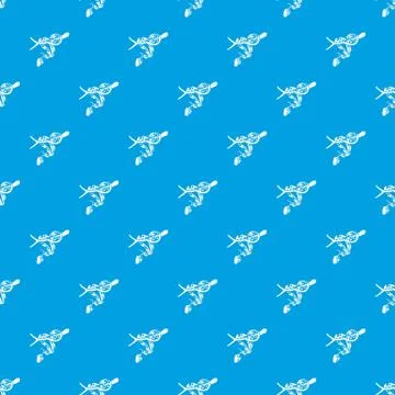 Ball python pattern seamless blue Stock Illustration