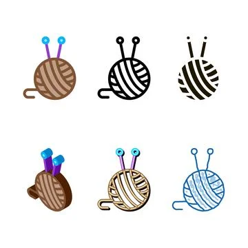 Ball range of thread icon vector outline イラスト素材