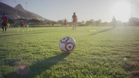 Ball ready on the grass Stock Footage 279694165