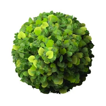 Ball, ring of green leaves Stock Illustration