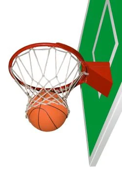 Ball in a ring.basketball Stock Photos