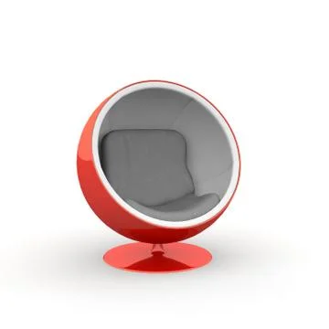 Ball seat red Stock Illustration