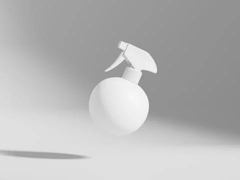 Ball-shape PET plastic sprayer packaging, rounded trigger spray bottle Stock Illustration
