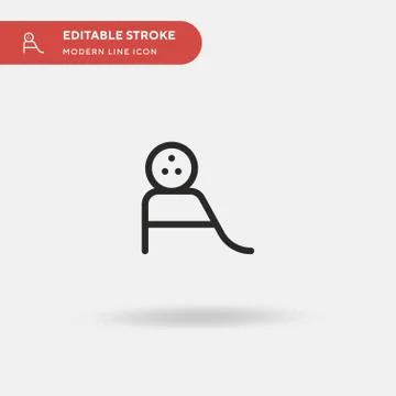 Ball Simple vector icon. Illustration symbol design template for web mobile U Stock Illustration