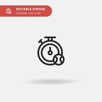 Ball Simple vector icon. Illustration symbol design template for web mobile U 스톡 일러스트