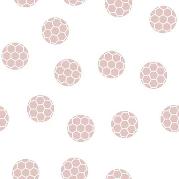 Ball soccer glyph seamless pattern Stock Illustration