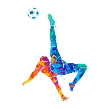 Ball, soccer, player Illustrazione stock