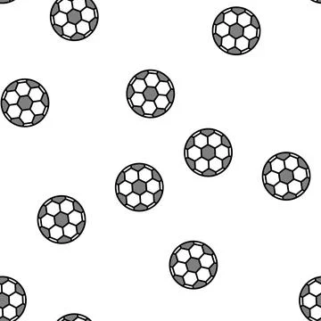 Ball soccer vector seamless pattern 스톡 일러스트