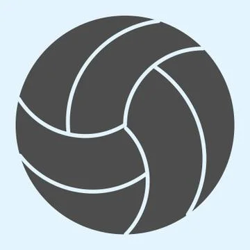 Ball solid icon. Volleyball game, ball for playing on summer beach. Sport vector イラスト素材