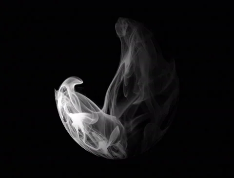 Ball Sphere Of Smoke Rotates Stock-Footage 95038900