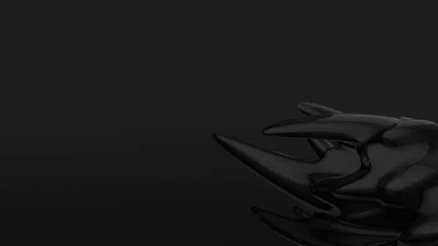 Ball with spikes 3D animation Stock Footage 256336343