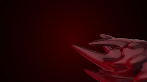 Ball with spikes 3D animation Stock Footage 256337094