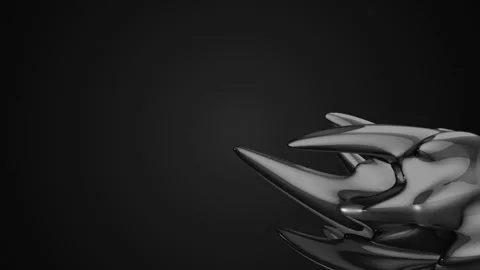 Ball with spikes 3D animation Stock Footage 256338288