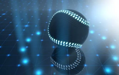 Ball On Spotlit Stage Stock Illustration