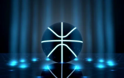 Ball On Spotlit Stage Illustrazione stock