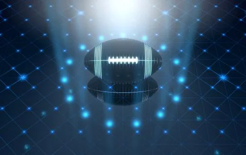 Ball On Spotlit Stage Stock Illustration
