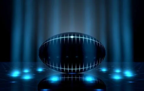 Ball On Spotlit Stage Stock Illustration