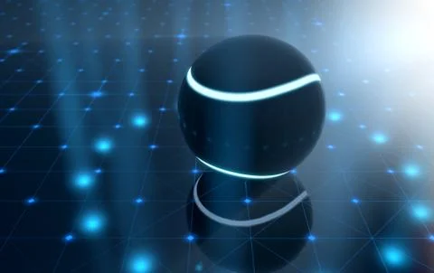 Ball On Spotlit Stage Stock Illustration