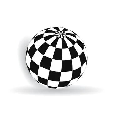 Ball with squares Stock Illustration