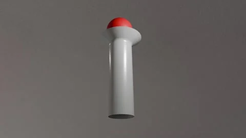 Ball Squeezing Through a Funnel-Shaped Pipe Deforming the Tube 스톡 동영상 342296070