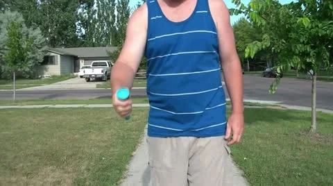 Ball on String into Cup Video stock 12571075