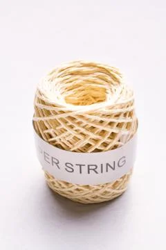 Ball of string paper for gift wrapping Stock Photos