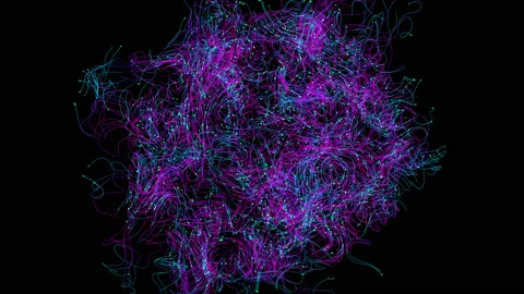 Ball of thin threads Vidéo 134746861