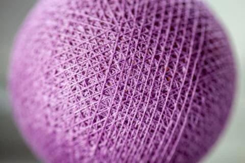 Ball of thread close-up. high resolution macro shallow Stock Photos