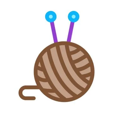 Ball Of Thread Icon Vector Outline Illustration イラスト素材