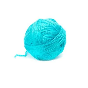 Ball of thread Isolated on white background. Stock Photos