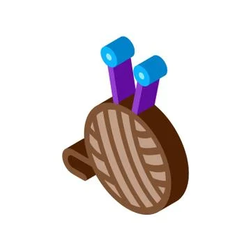 Ball Of Thread isometric icon vector illustration Stock Illustration