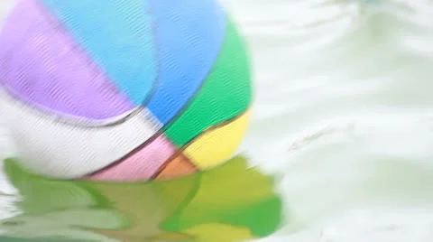 Ball in water Stock Footage 10738842