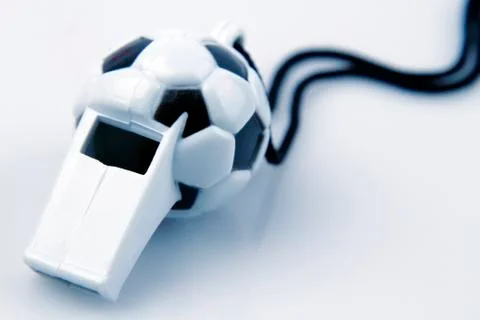 Ball whistle on plain background Stock Photos
